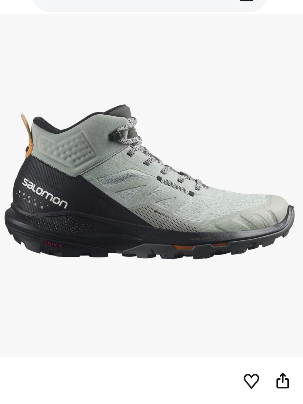 Salomon Men' Outpulse Mid GORE-TEX Hiking Boot Wrought Iron Black Vibrant Orange